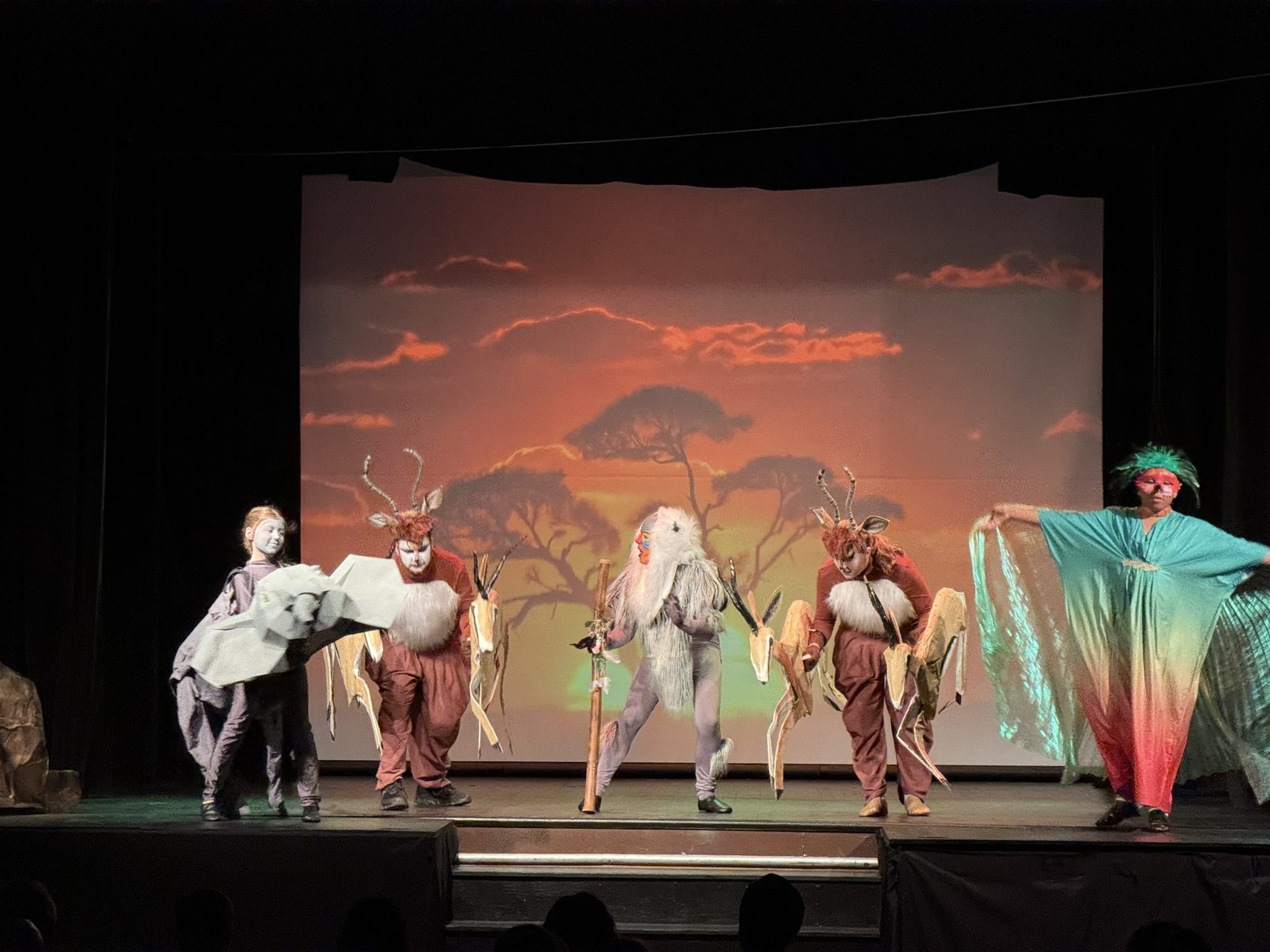 Scene from The Lion King Jr. performance