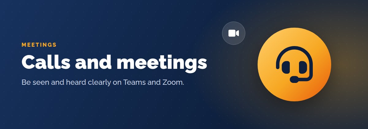 Webcams and headsets for calls