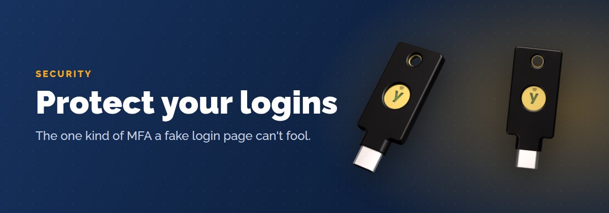 YubiKey security keys