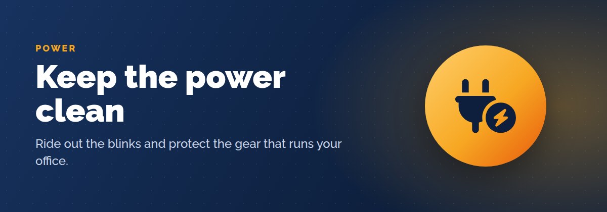Battery backups and surge protection